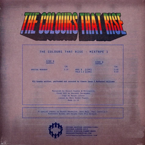 The Colours That Rise - Mixtape 1 Sky Blue Vinyl Edition
