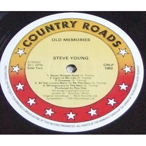 Steve Young - Old Memories