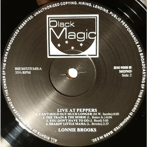 Lonnie Brooks - Live At Peppers