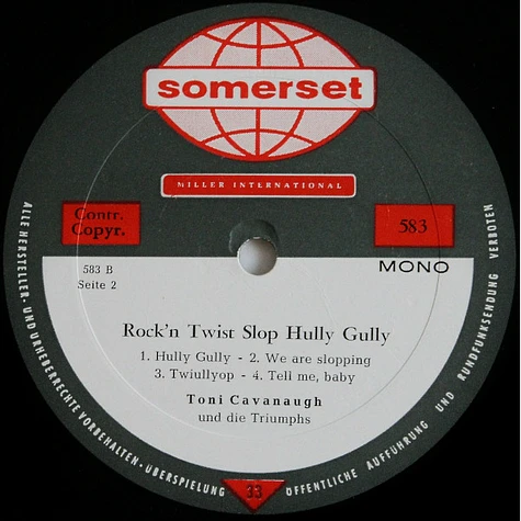 Toni Cavanaugh Und Die Liverpool Triumphs - Rock'n Twist Slop Hully Gully