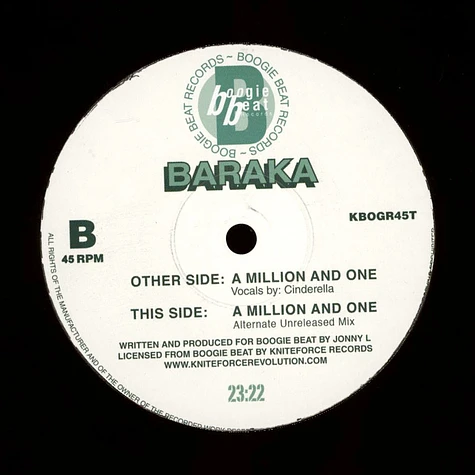 Baraka - A Million And One EP