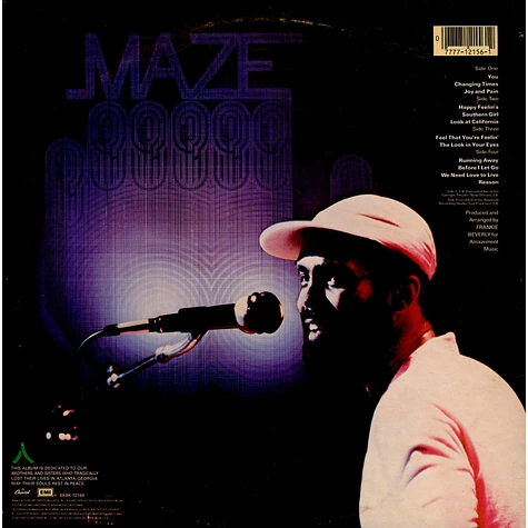 Maze Featuring Frankie Beverly - Live In New Orleans