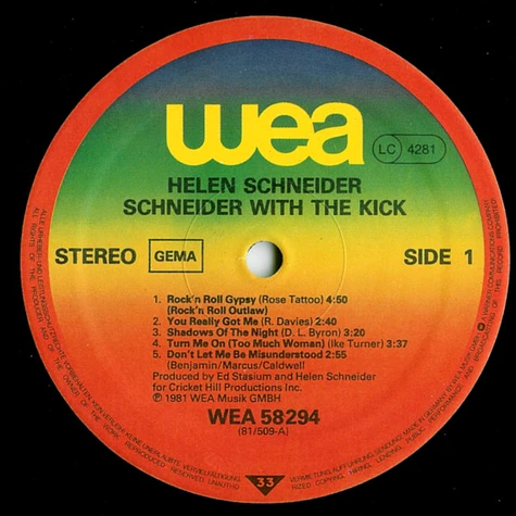 Helen Schneider With The Kick - Schneider With The Kick