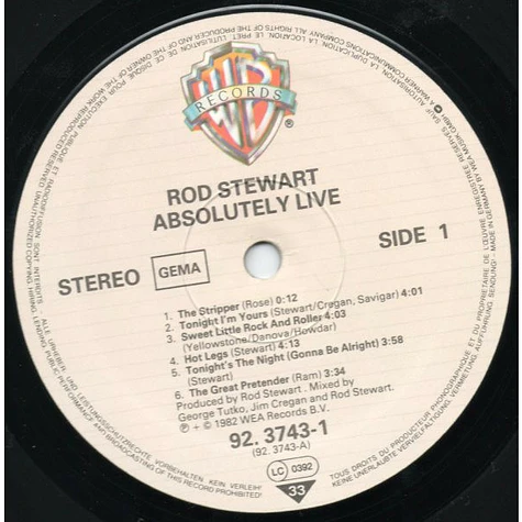 Rod Stewart - Absolutely Live