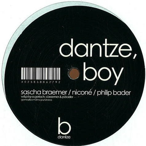 Philip Bader / Niconé / Sascha Braemer - Dantze, Girl / Dantze, Boy