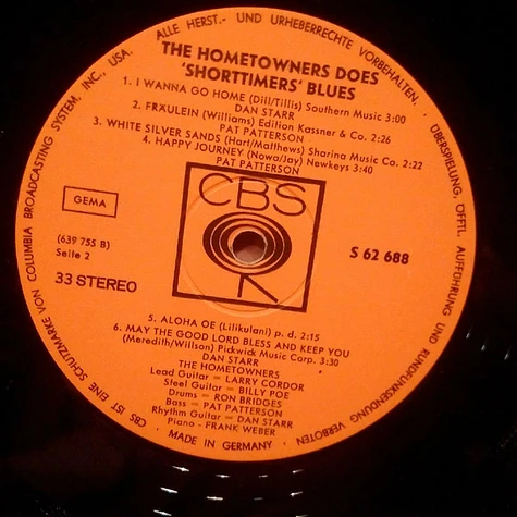 The Hometowners - The Hometowners Does 'Shorttimers' Blues