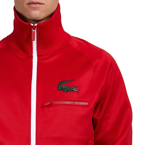 Lacoste - Crocodile Stand Up Collar Zippered Jacket