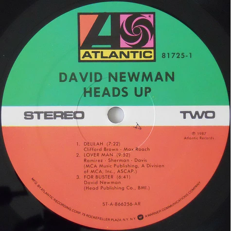 David "Fathead" Newman - Heads Up