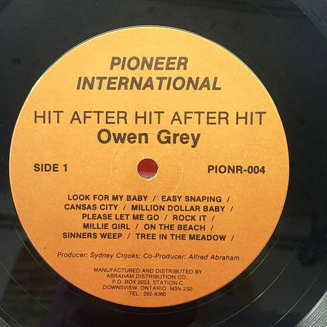 Owen Gray - Hit After Hit After Hit