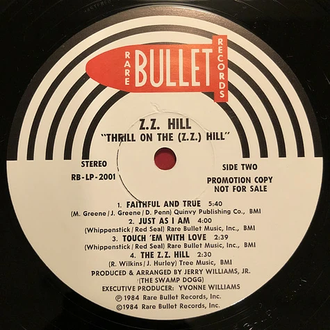 Z.Z. Hill - Thrill On The Z. Z. Hill