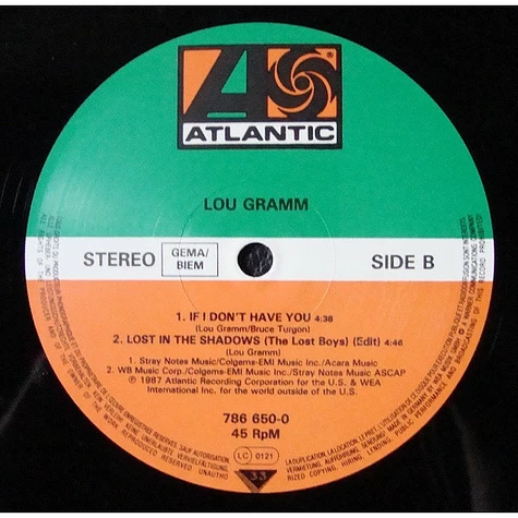 Lou Gramm - Lost In The Shadows (The Lost Boys)