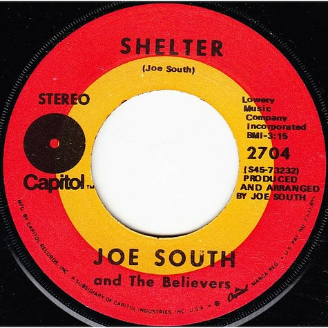 Joe South And The Believers - Walk A Mile In My Shoes / Shelter