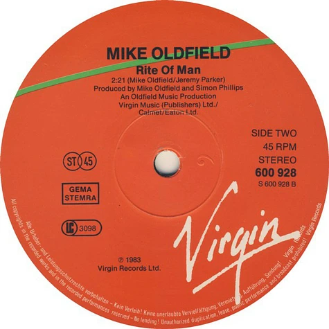 Mike Oldfield - Moonlight Shadow (Extended Version)