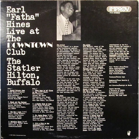 Earl Hines - Live At Buffalo