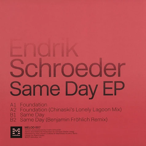 Endrik Schroeder - Same Day EP