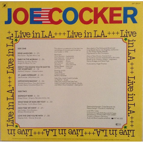 Joe Cocker - Live In L.A.