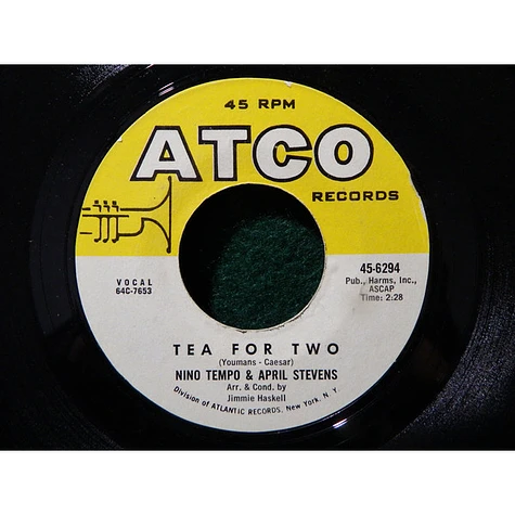 Nino Tempo & April Stevens - I'm Confessin' (That I Love You) / Tea For Two