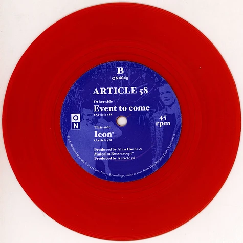 Article 58 - Event To Come Red Vinyl Edition