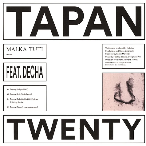 Tapan - Twenty EP Feat. Decha Full Circle & Rebolledo Remixes