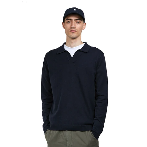 Norse Projects - Leif Cotton Linen LS Polo
