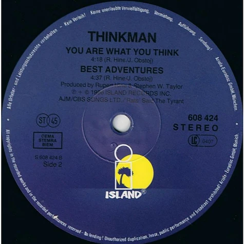 Thinkman - Best Adventures