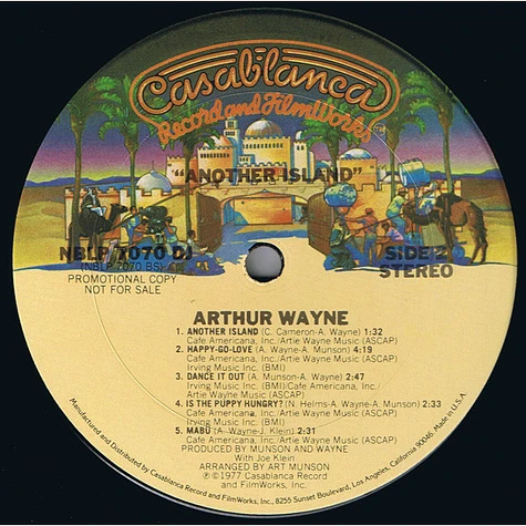 Artie Wayne - Another Island