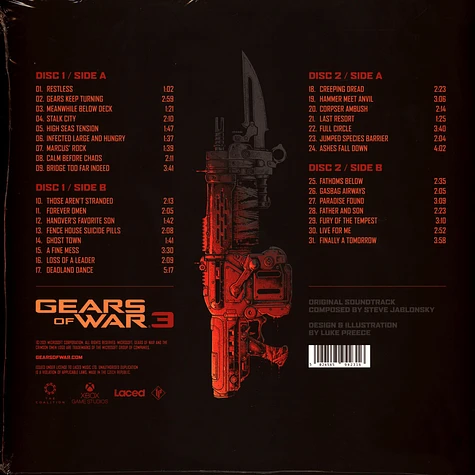 Steve Jablonsky - OST Gears Of War 3 Red Vinyl Edition