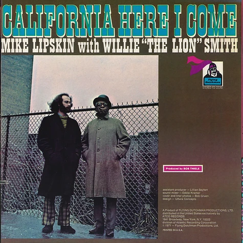 Mike Lipskin With Willie "The Lion" Smith - California Here I Come