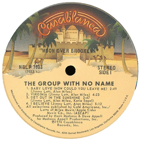 The Group With No Name - Moon Over Brooklyn