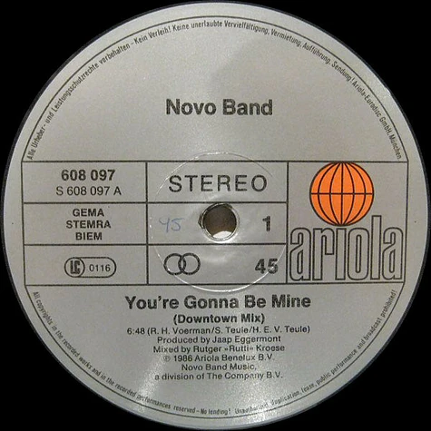 Novo Band - You're Gonna Be Mine