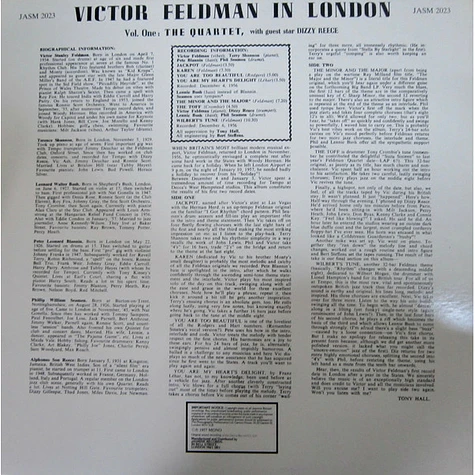 Victor Feldman - Victor Feldman In London Vol.1