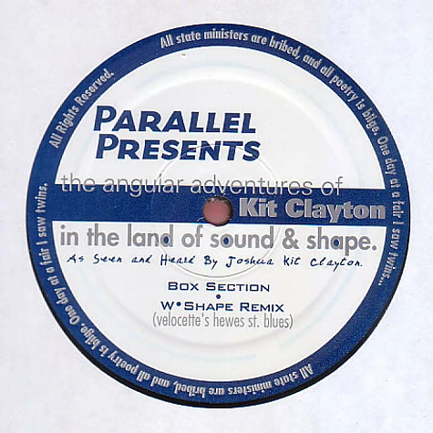 Kit Clayton - The Angular Adventures Of Kit Clayton In The Land Of Sound And Shape