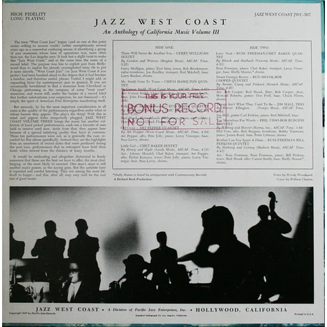 V.A. - Jazz West Coast Vol. 3