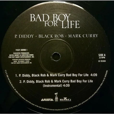 P. Diddy, Black Rob, Mark Curry - Bad Boy For Life