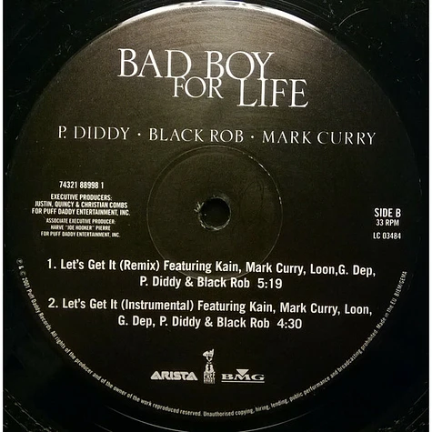 P. Diddy, Black Rob, Mark Curry - Bad Boy For Life