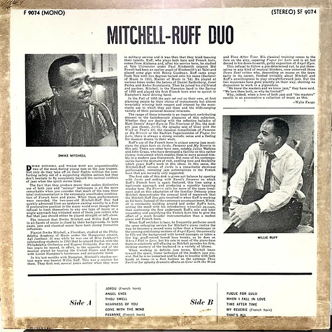 The Mitchell-Ruff Duo - Appearing Nightly