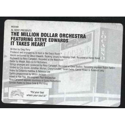 Million Dollar Orchestra Featuring Steve Edwards - It Takes Heart