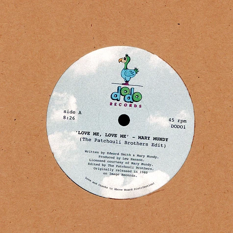 Mary Mundy / The Patchouli Brothers - Love Me, Love Me / Love Is Gone The Patchouli Brothers Edits