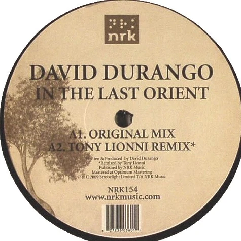 David Durango - In The Last Orient / Calle Azul