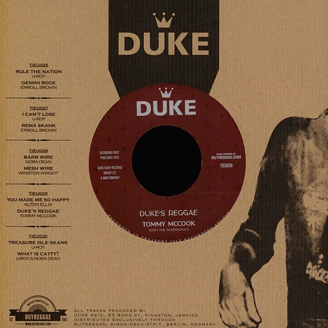 Alton Ellis / Tommy Mccook - You Made Me So Happy / Duke's Reggae