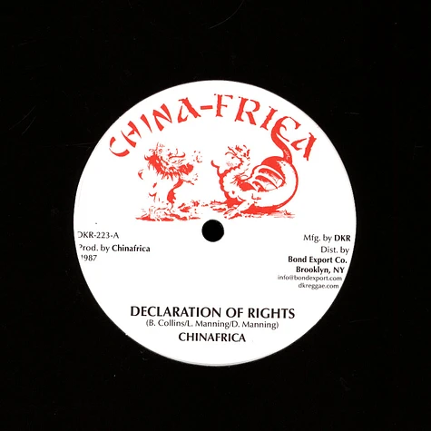 Chinafrica - Declaration Of Rights / Bababoom, Dub
