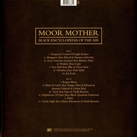 Moor Mother - Black Encyclopedia Of The Air Black Vinyl Edition