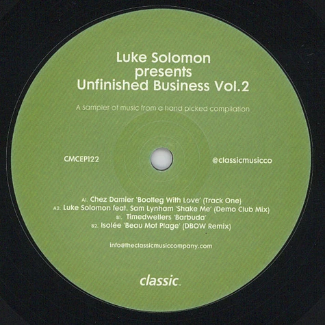 V.A. - Luke Solomon Presents Unfinished Business Vol.2