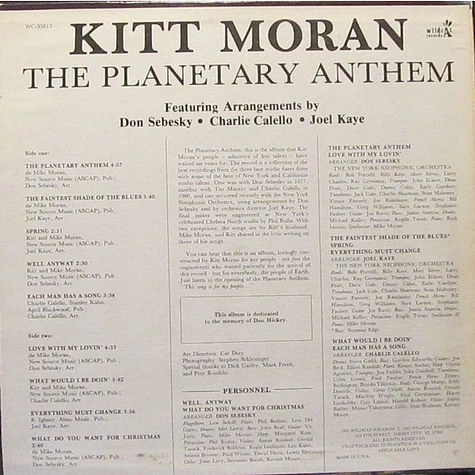 Kitt Moran - The Planetary Anthem