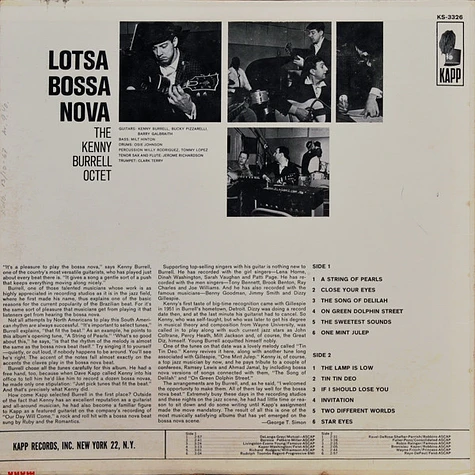 The Kenny Burrell Octet - Lotsa Bossa Nova!