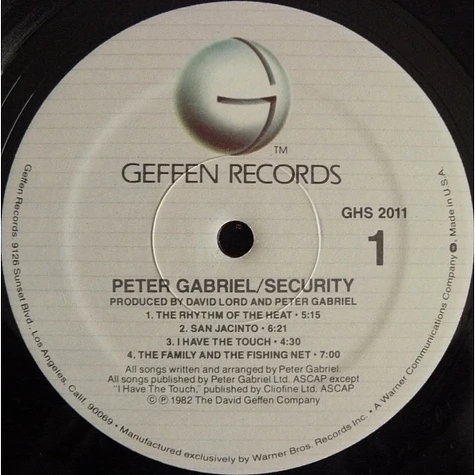 Peter Gabriel - Security