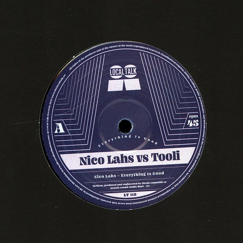 Nico Lahs Vs Tooli - Everything Is Good / That Cowbell Track