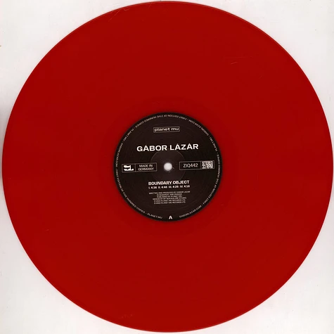 Gabor Lazar - Boundary Object Red Vinyl Edition