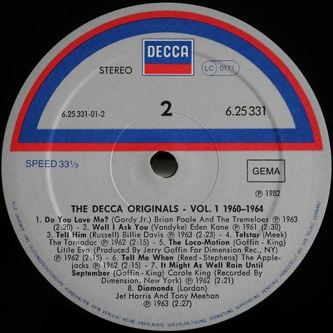 V.A. - The Decca Originals 1960-1964