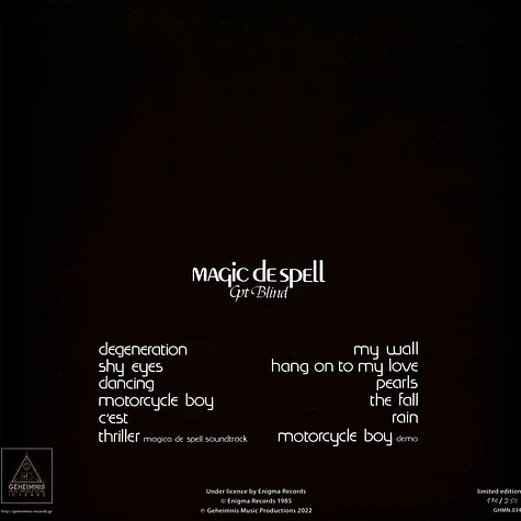 Magic De Spell - Cpt Blind Transparent Blue Vinyl Edtion